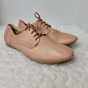 P-L-D-M By Palladium Womens Size 7.5 Oxford Lace Up Light Pink Leather Sneaker